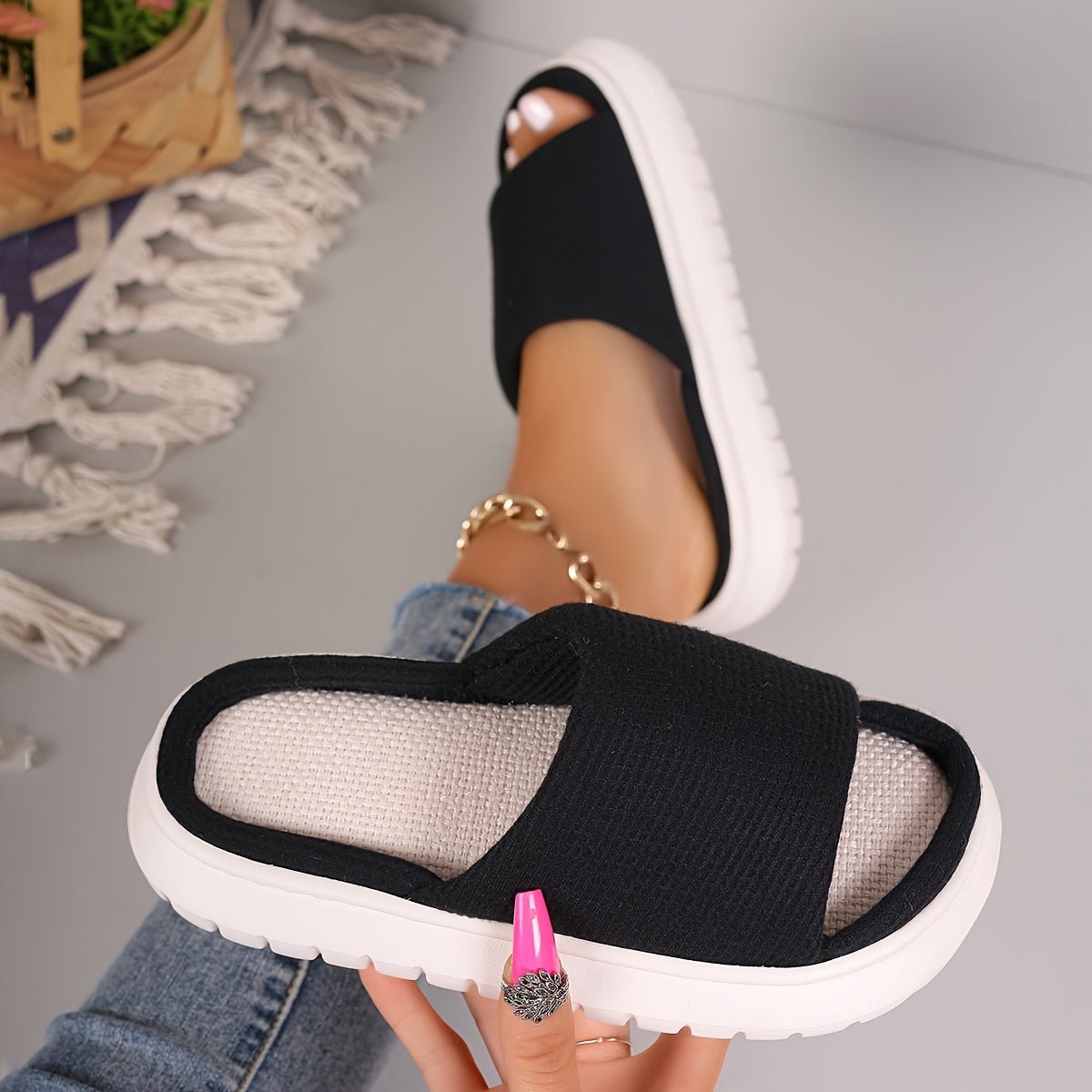 Linen Slippers, Ultra Soft - ET