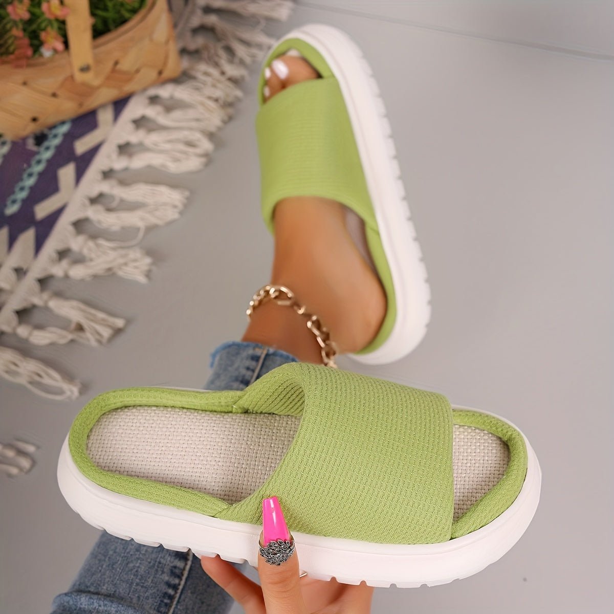Linen Slippers, Ultra Soft - ET