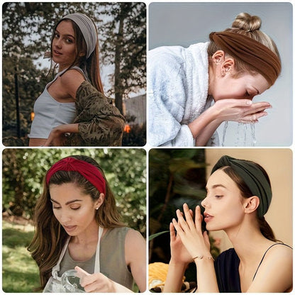 5pcs Soft Wide Headbands - ET