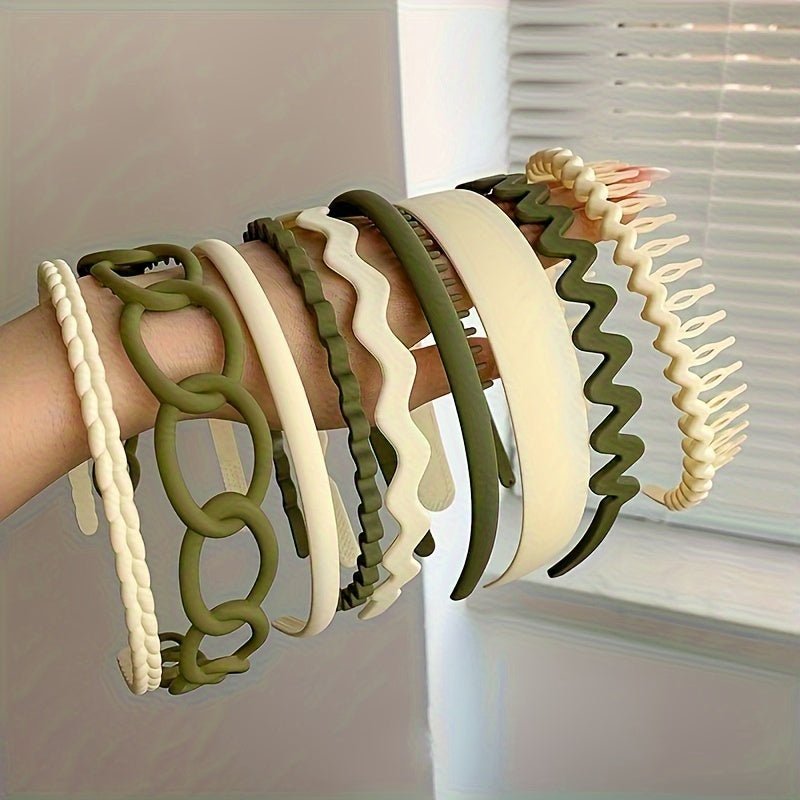 9pcs Toothed Headbands - ET