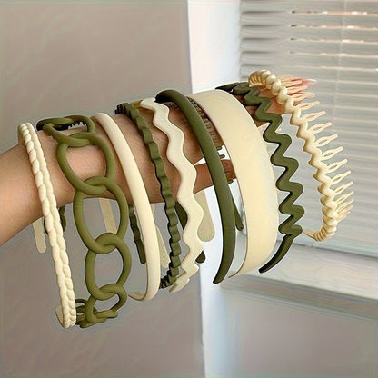 9pcs Toothed Headbands - ET