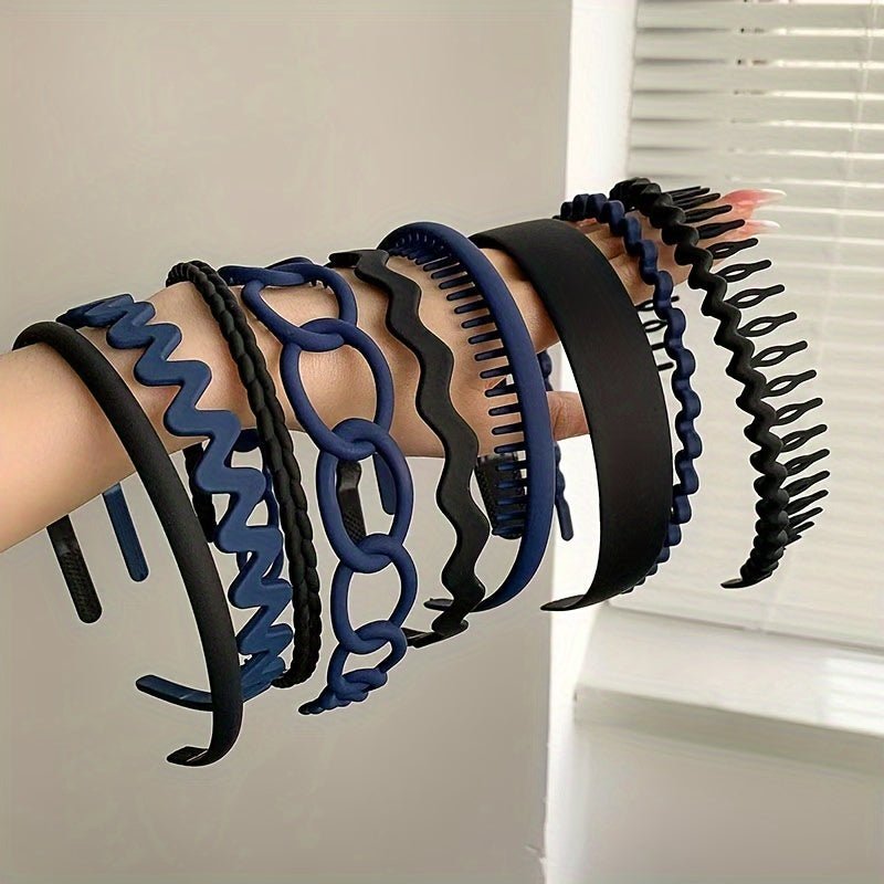 9pcs Toothed Headbands - ET