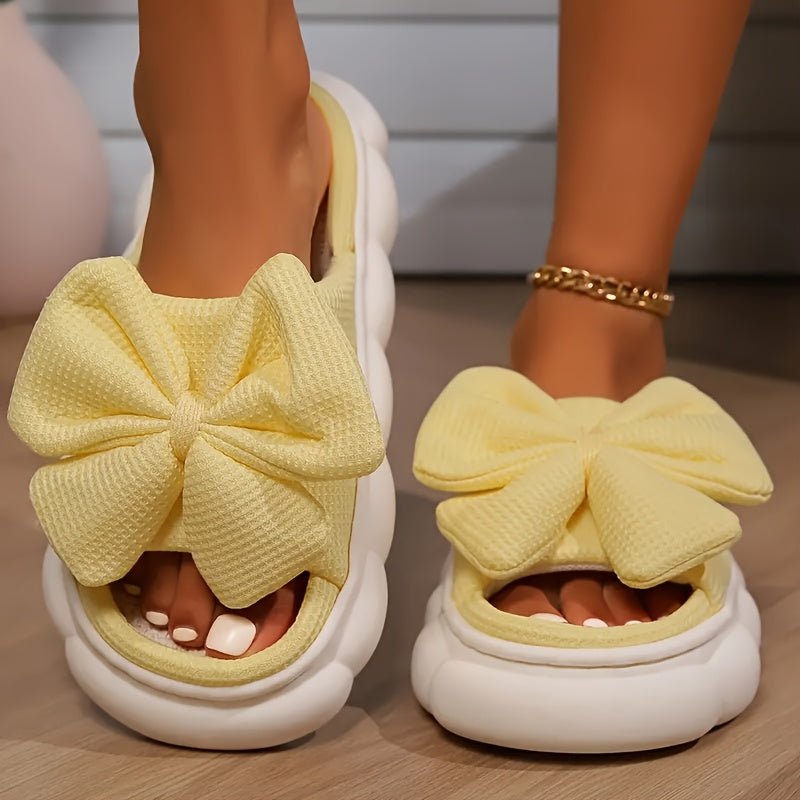 Bow Linen Slippers - ET