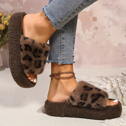 Cozy Leopard Slippers for Women - ET