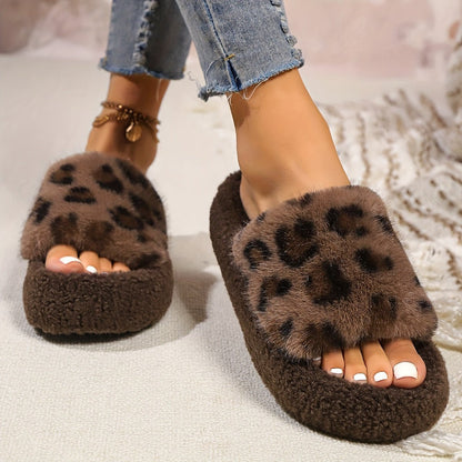 Cozy Leopard Slippers for Women - ET