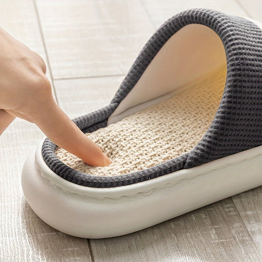Cozy Linen Blend Slippers - ET