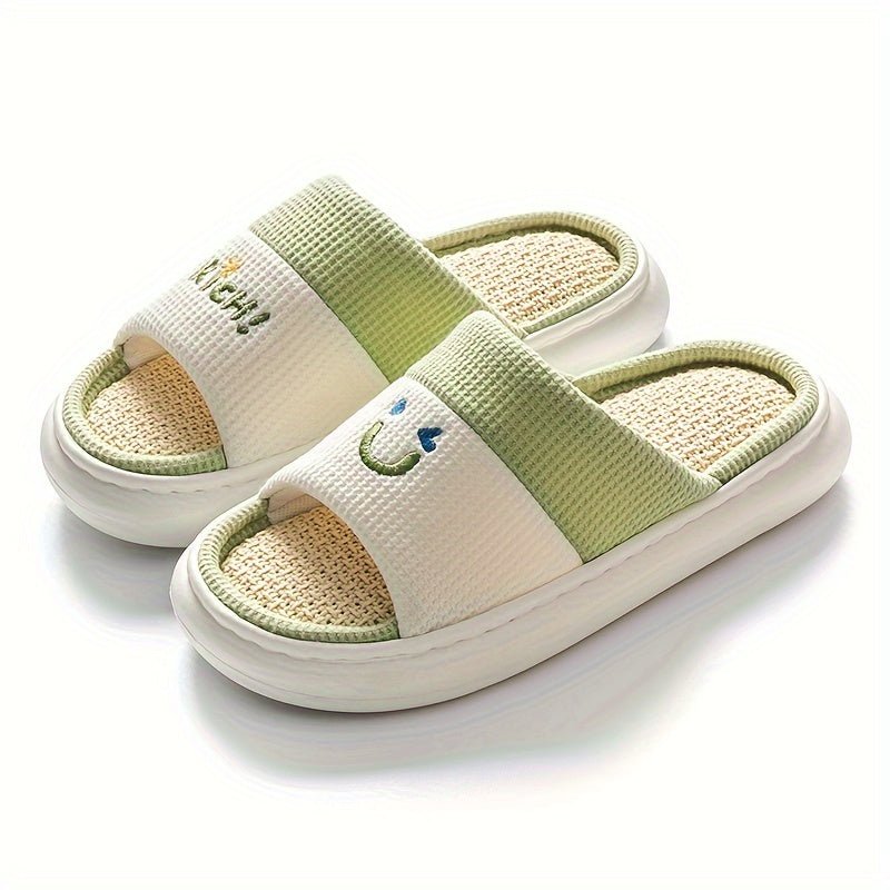 Cozy Linen Blend Slippers - ET