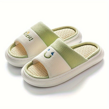 Cozy Linen Blend Slippers - ET