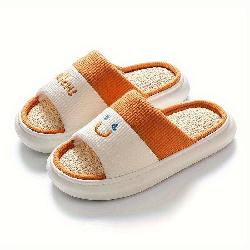Cozy Linen Blend Slippers - ET