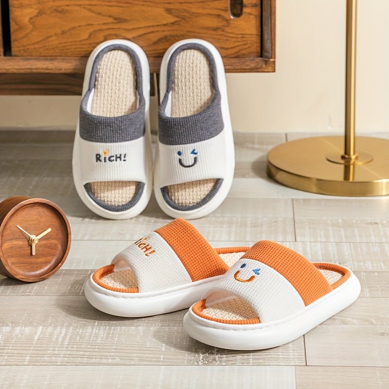 Cozy Linen Blend Slippers - ET