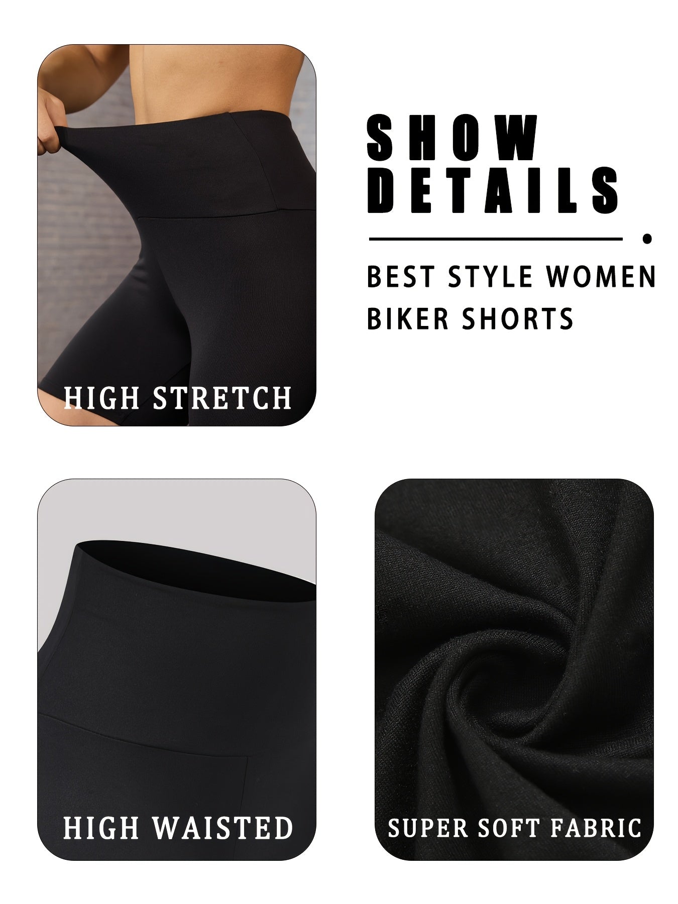 High Waisted Biker Shorts - ET