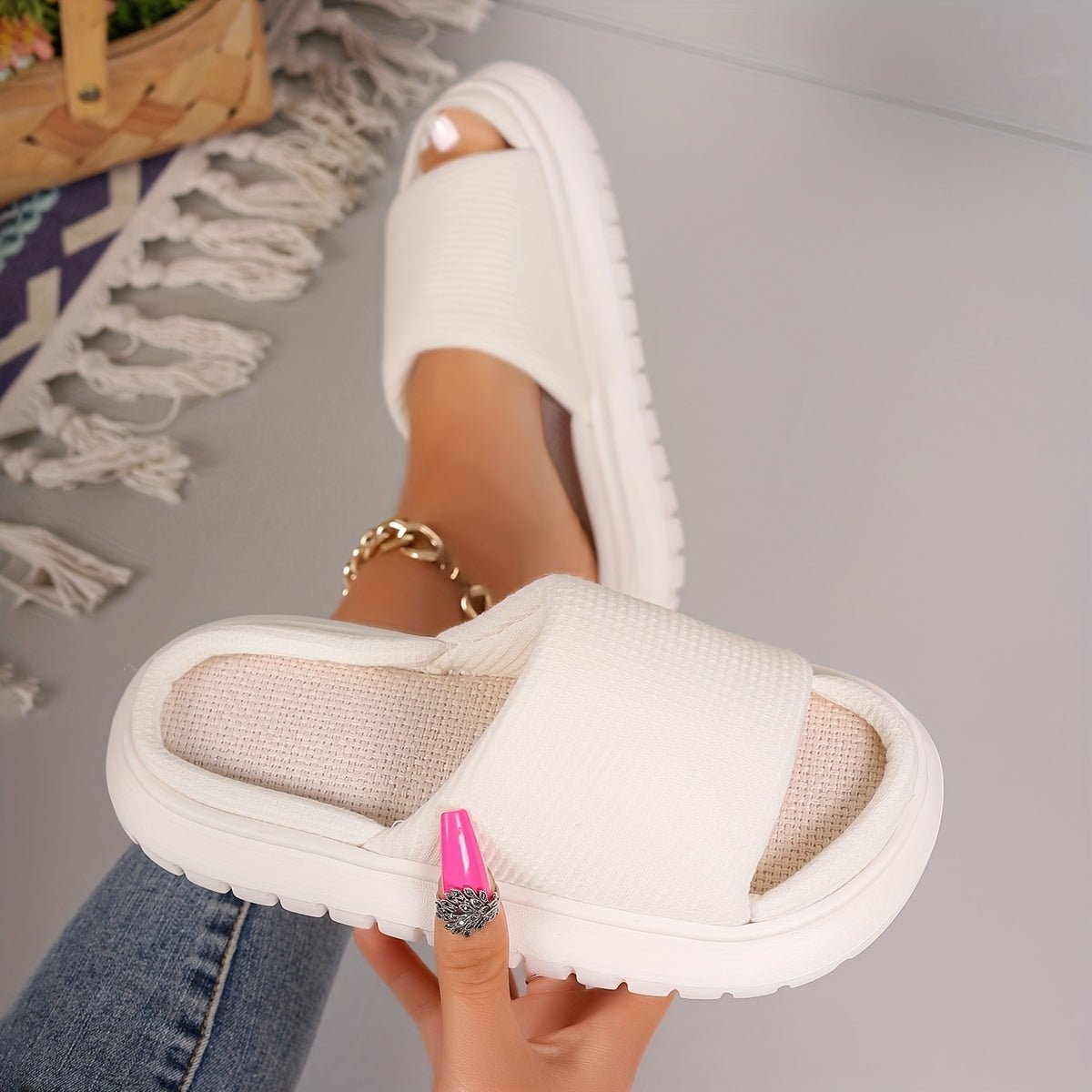 Linen Slippers, Ultra Soft - ET