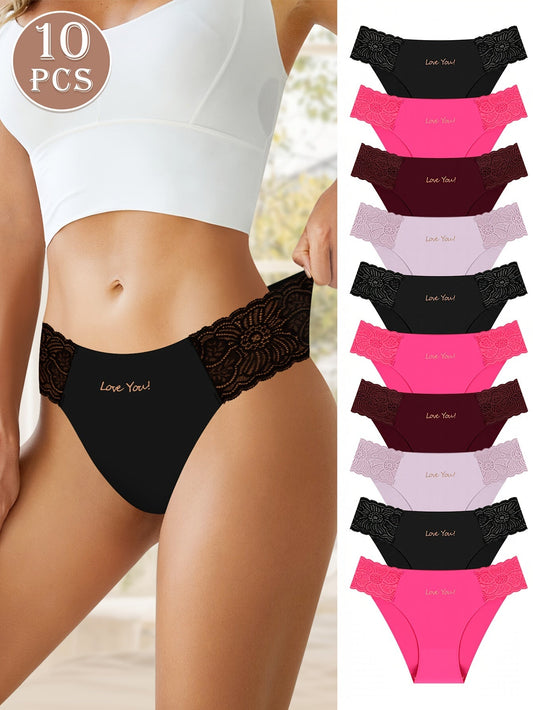 Low - Rise Lace Panties - ET