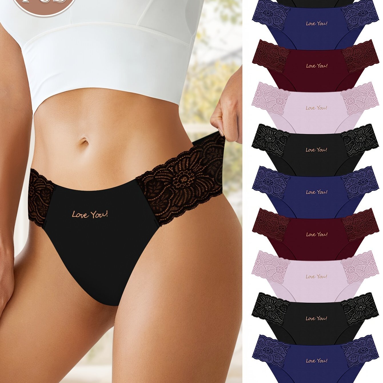 Low - Rise Lace Panties - ET