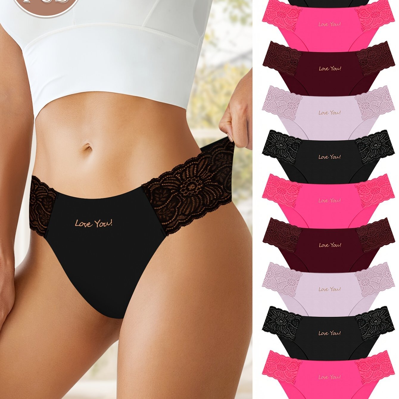 Low - Rise Lace Panties - ET