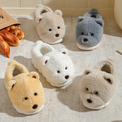 Plush Bear Slippers - ET