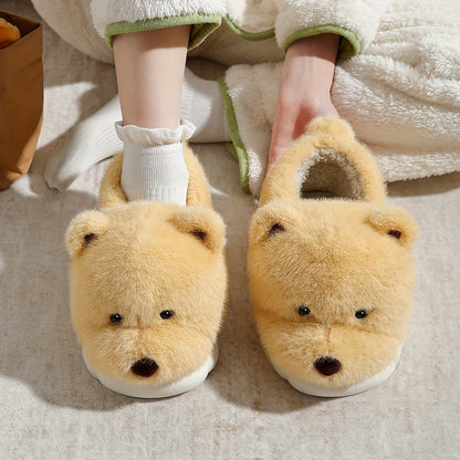 Plush Bear Slippers - ET