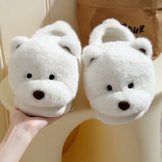 Plush Bear Slippers - ET