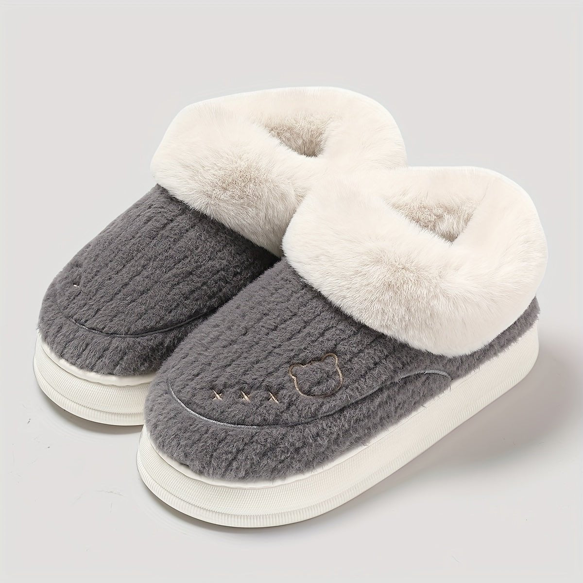 Thick Sole Furry Slippers - ET
